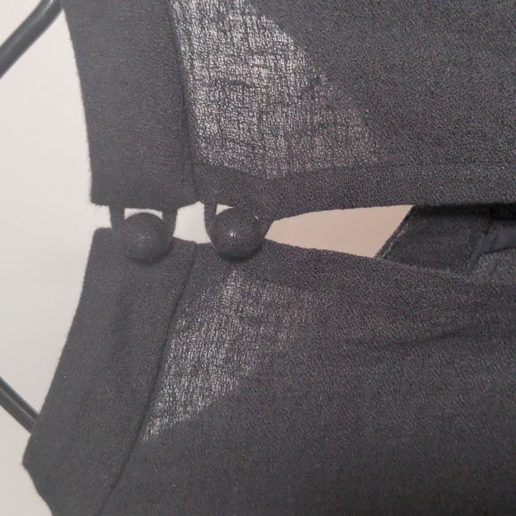 7115 by Szeki Mandarin Jumpsuit Navy XS - Picture 8 of 9